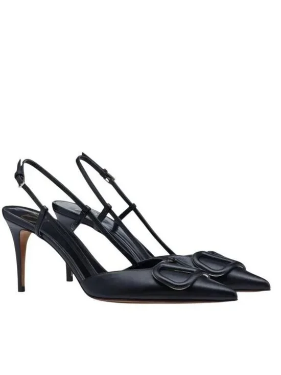Valentino Garavani 80mm VLogo Signature slingback pumps Size 37 IT, 6 or 6.5 US - Picture 4 of 13